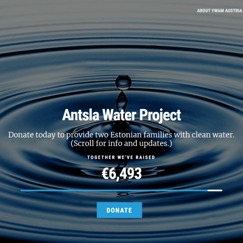 Water Project UPDATE and Hello&nbsp;Video